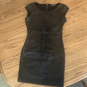 BeBop Black & Gold Mini Dress